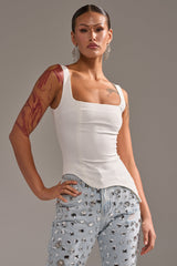 PLAIN JANE SLEEVELESS BLOUSE