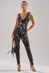 BABY I AM THE PARTY LACE JUMPSUIT