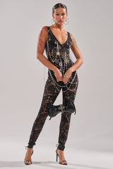 BABY I AM THE PARTY LACE JUMPSUIT
