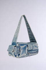 NO BLUES DENIM CARGO PURSE