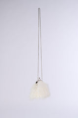 PARTY STARTER FEATHER BAG IN WHITE