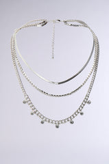 LAYERED UP SILVER NECKLACE