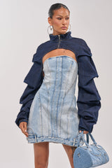 SPOIL ME BOLERO IN DARK DENIM