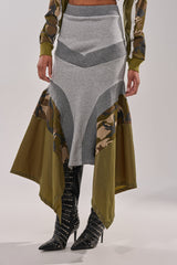 INES COLORBLOCKED MAXI SKIRT