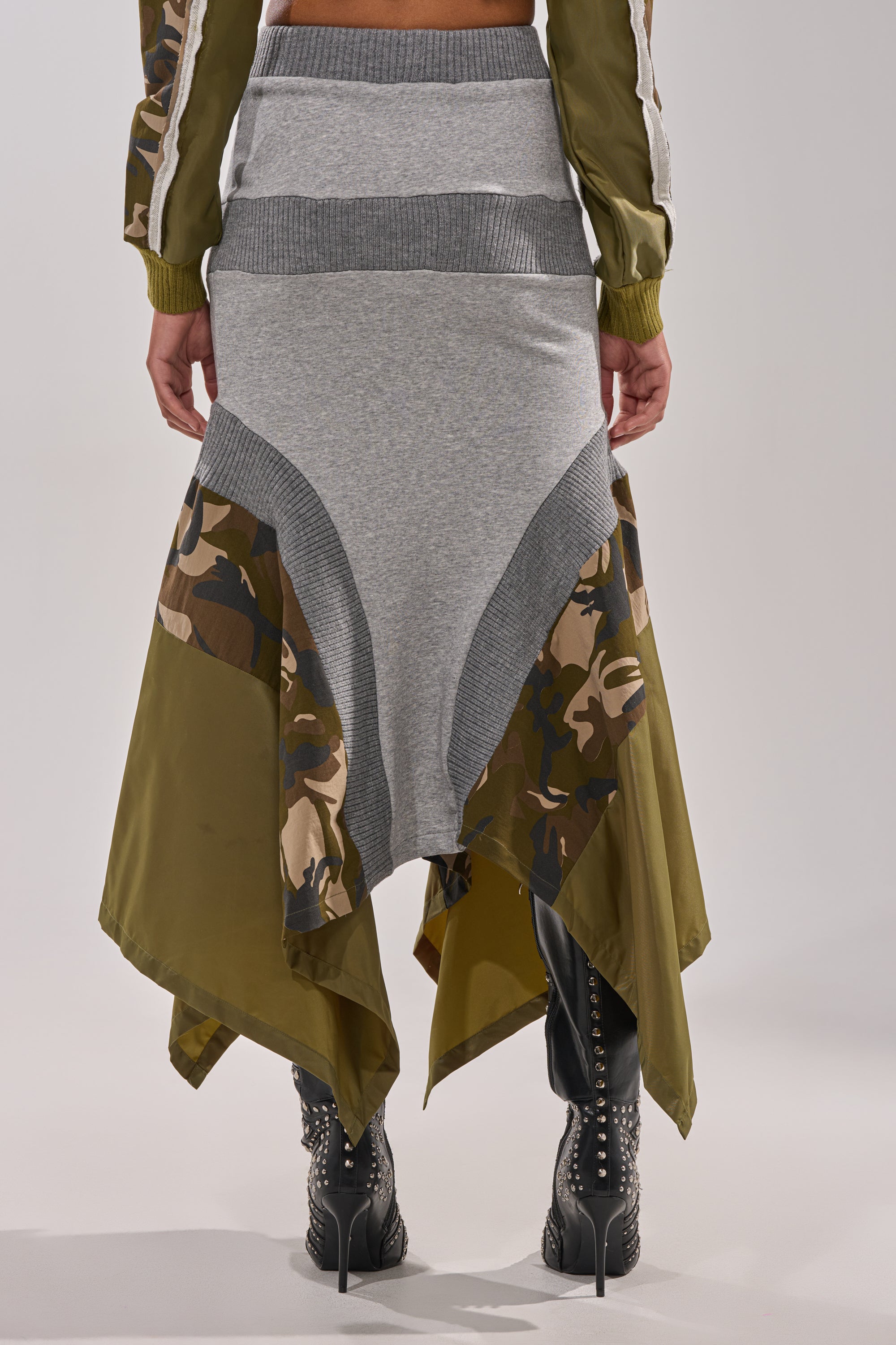 INES COLORBLOCKED MAXI SKIRT