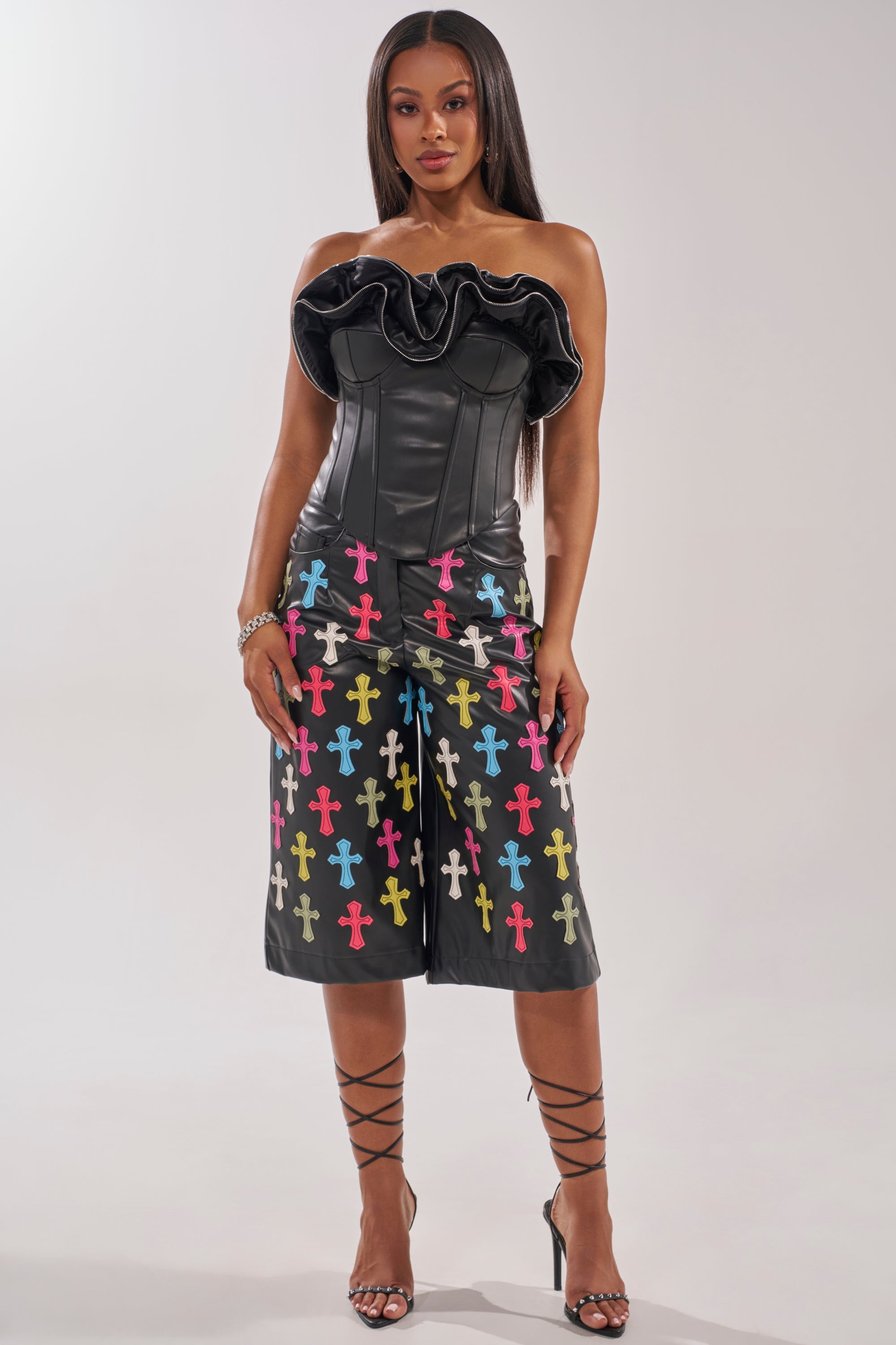 DON'T MESS RUFFLE CORSET