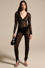 WISH YOU WERE ME LACE JUMPSUIT
