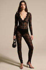 WISH YOU WERE ME LACE JUMPSUIT