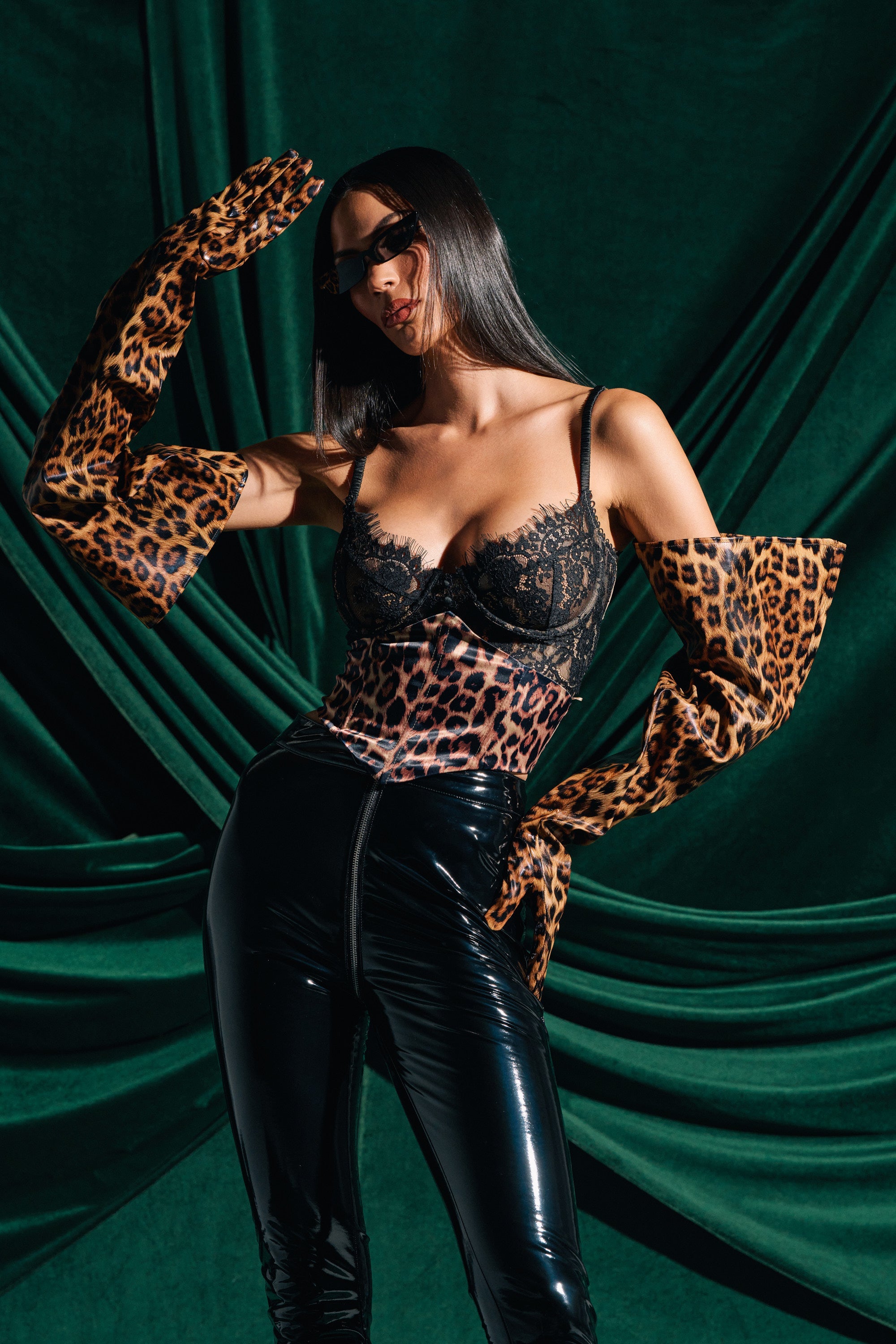 IN THE WILD SATIN CHEETAH BELT