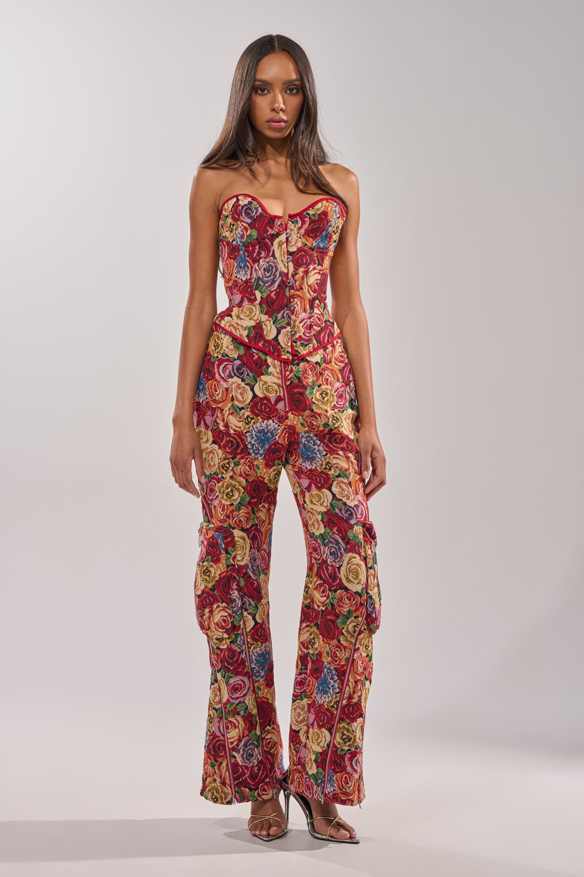 INTO THE THICK OF IT FLORAL CARGO PANT