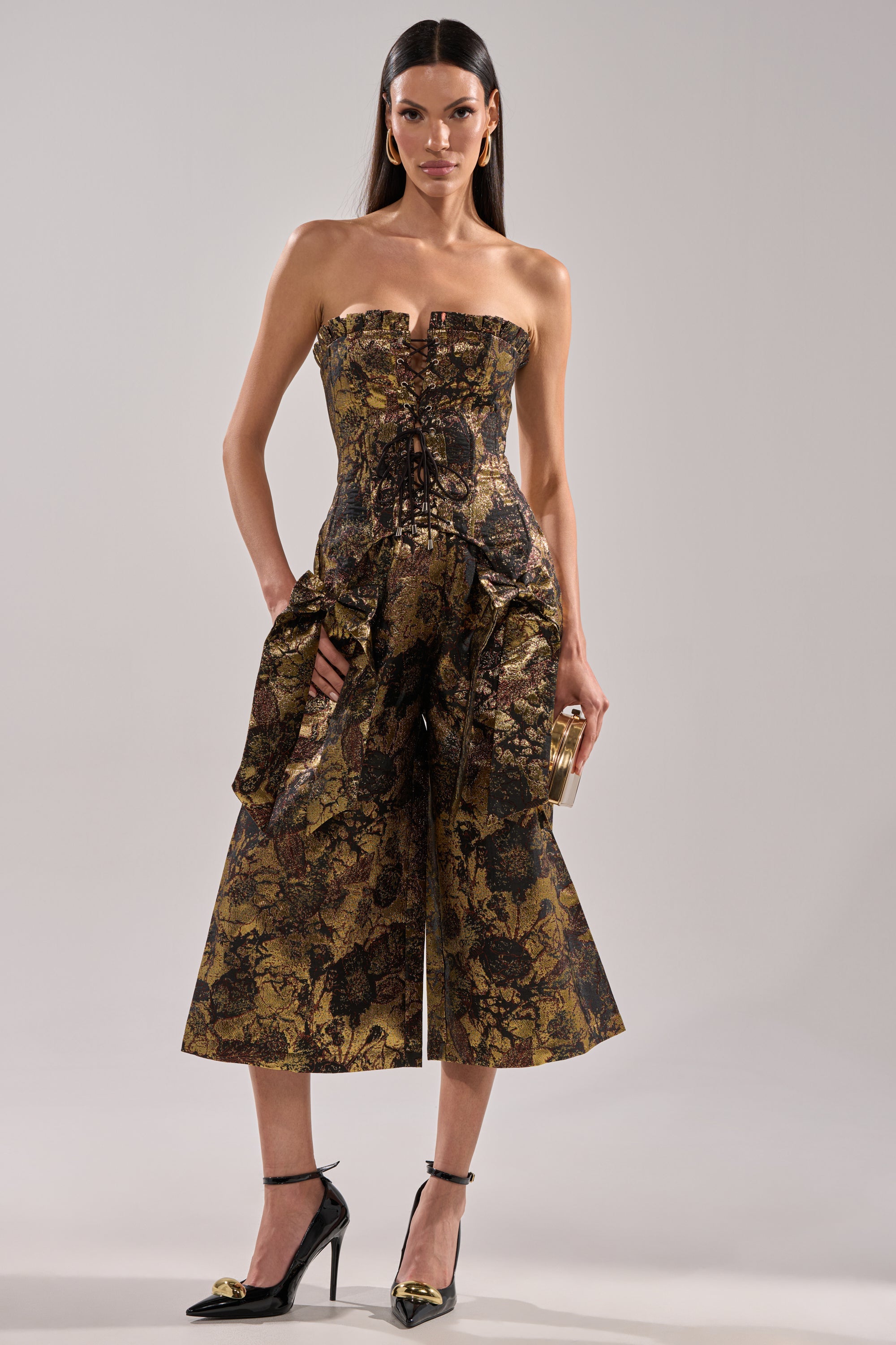 LOTUS BROCADE CORSET