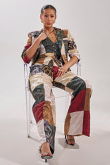 MADE YOU LOOK PATCHWORK BLAZER