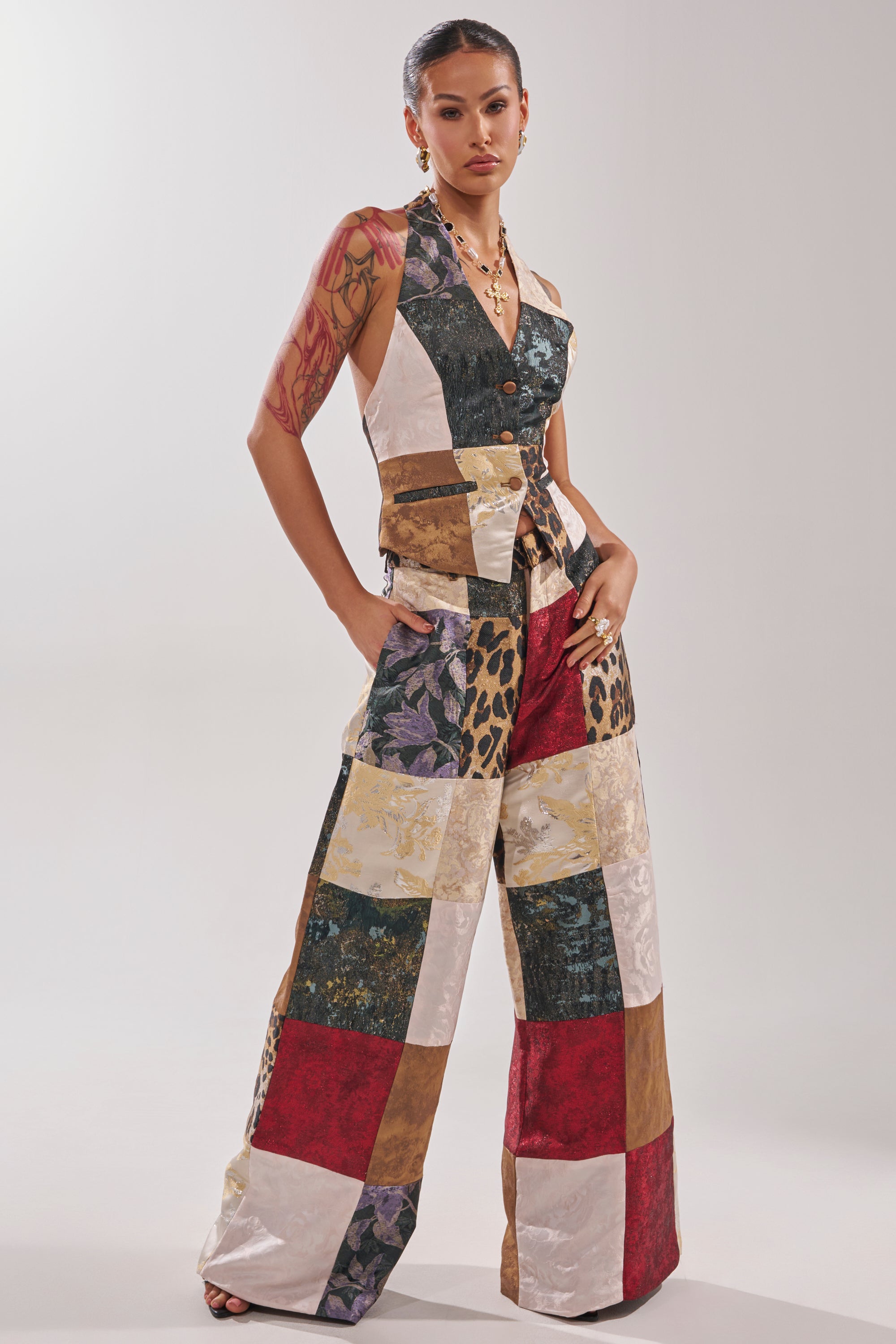MADE YOU LOOK PATCHWORK TROUSER