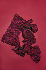 NIGHTLY FLORAL PEPLUM BELT