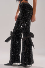 SELENA SPARKLING WIDE LEG PANT