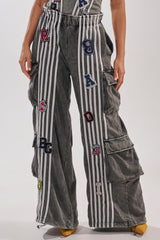 ROCK AND ROLL WIDE LEG JOGGER
