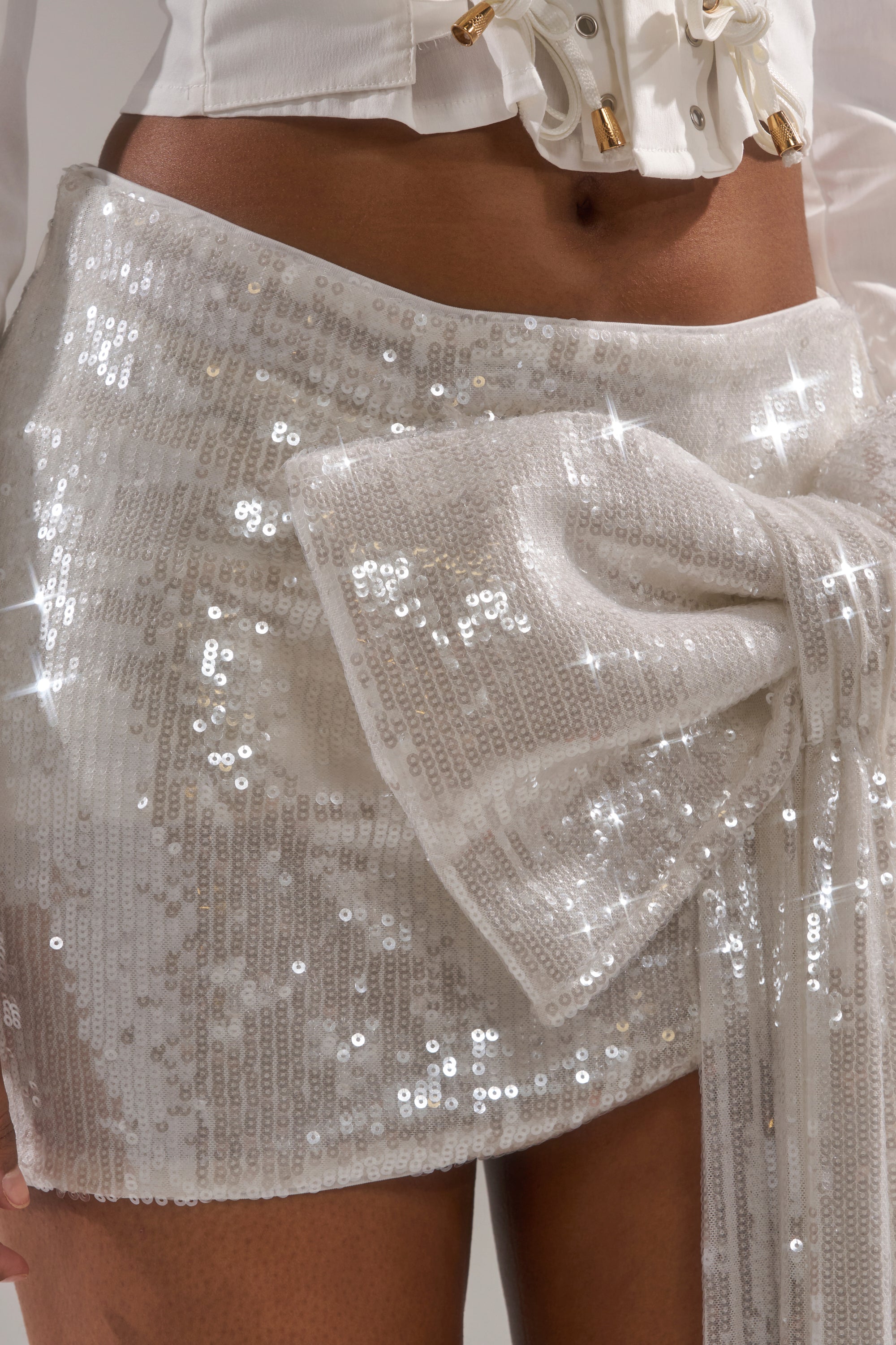 SHINING DOWN ON YOU SEQUIN MINI SKIRT