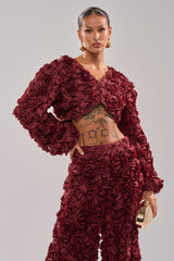 ROSE PETALS FLORAL SHRUG