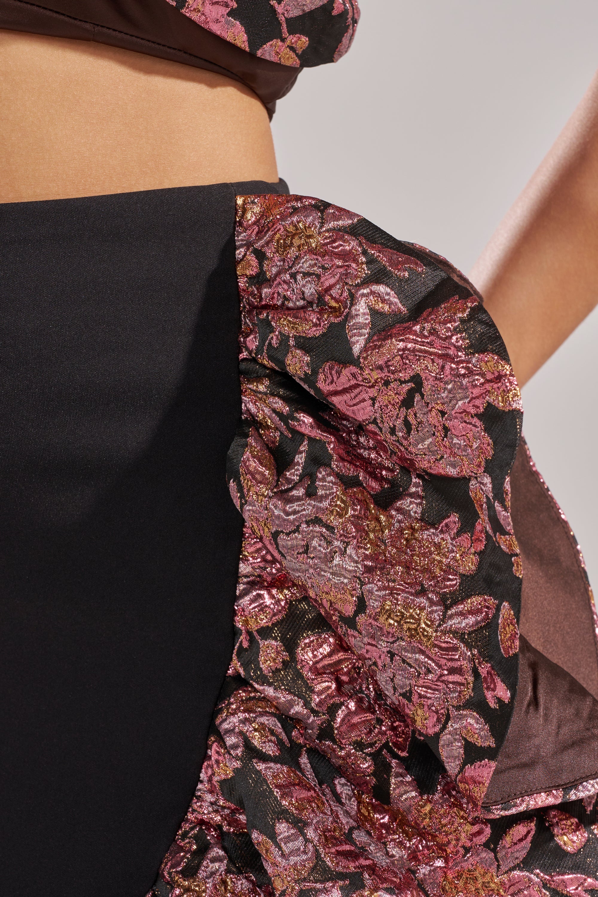 SO MUCH IN LOVE BROCADE MAXI SKIRT