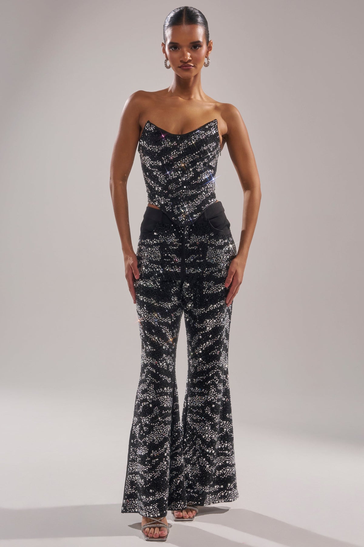 TIME TO CELEBRATE AND DANCE RHINESTONE TROUSER