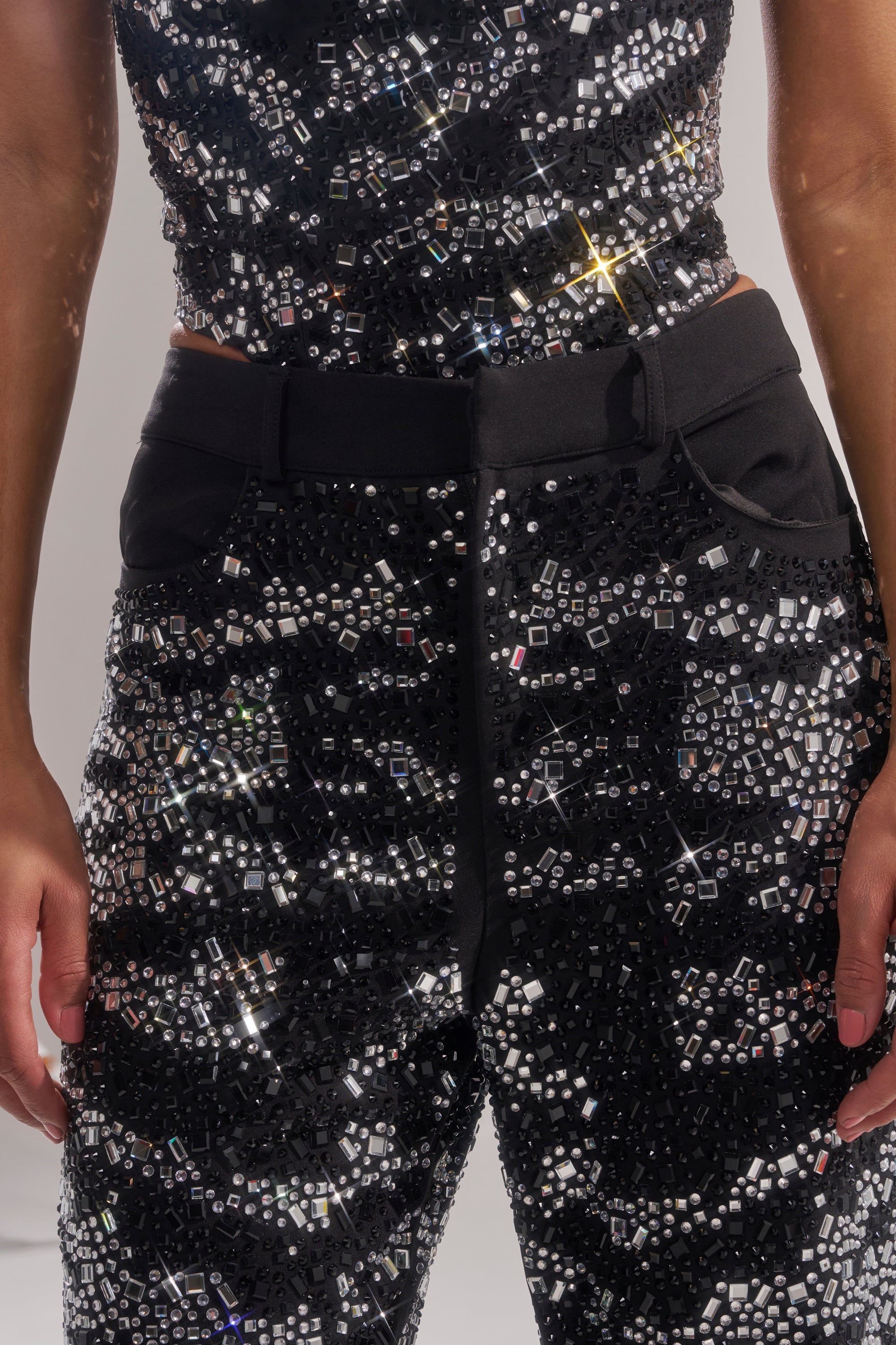 TIME TO CELEBRATE AND DANCE RHINESTONE TROUSER
