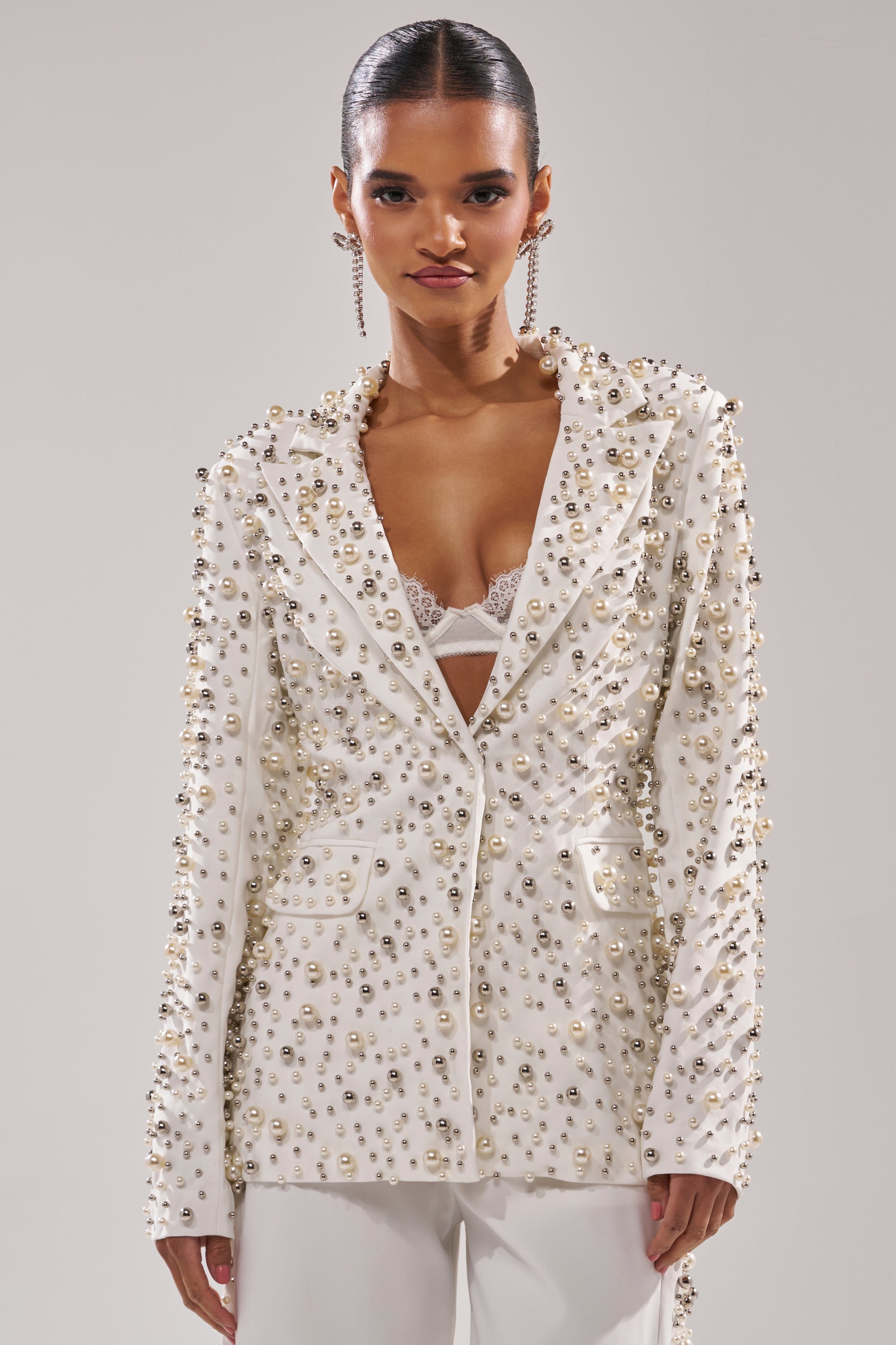 KEEP IT GOING EMBELLISHED BLAZER