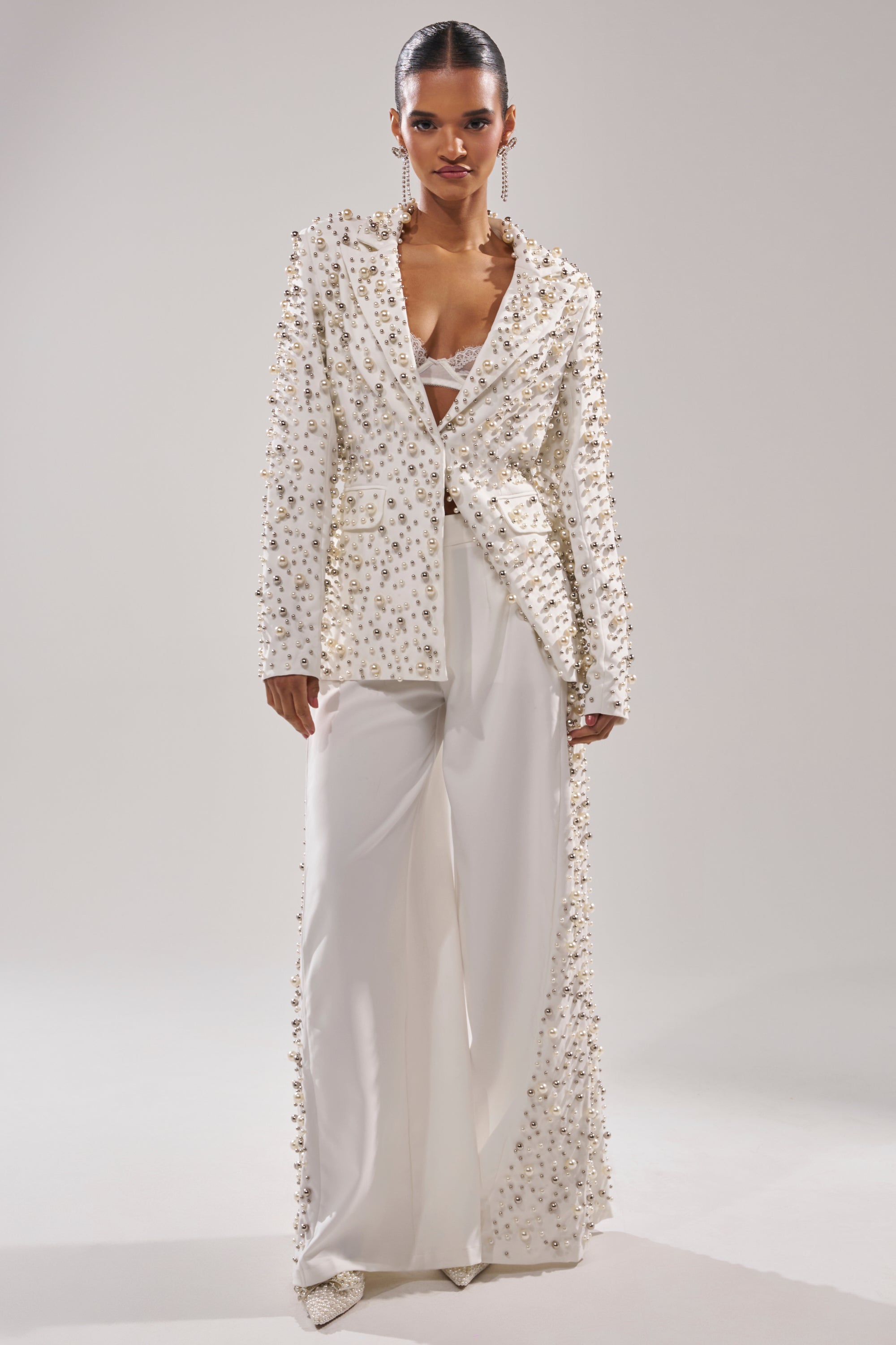 KEEP IT GOING EMBELLISHED BLAZER