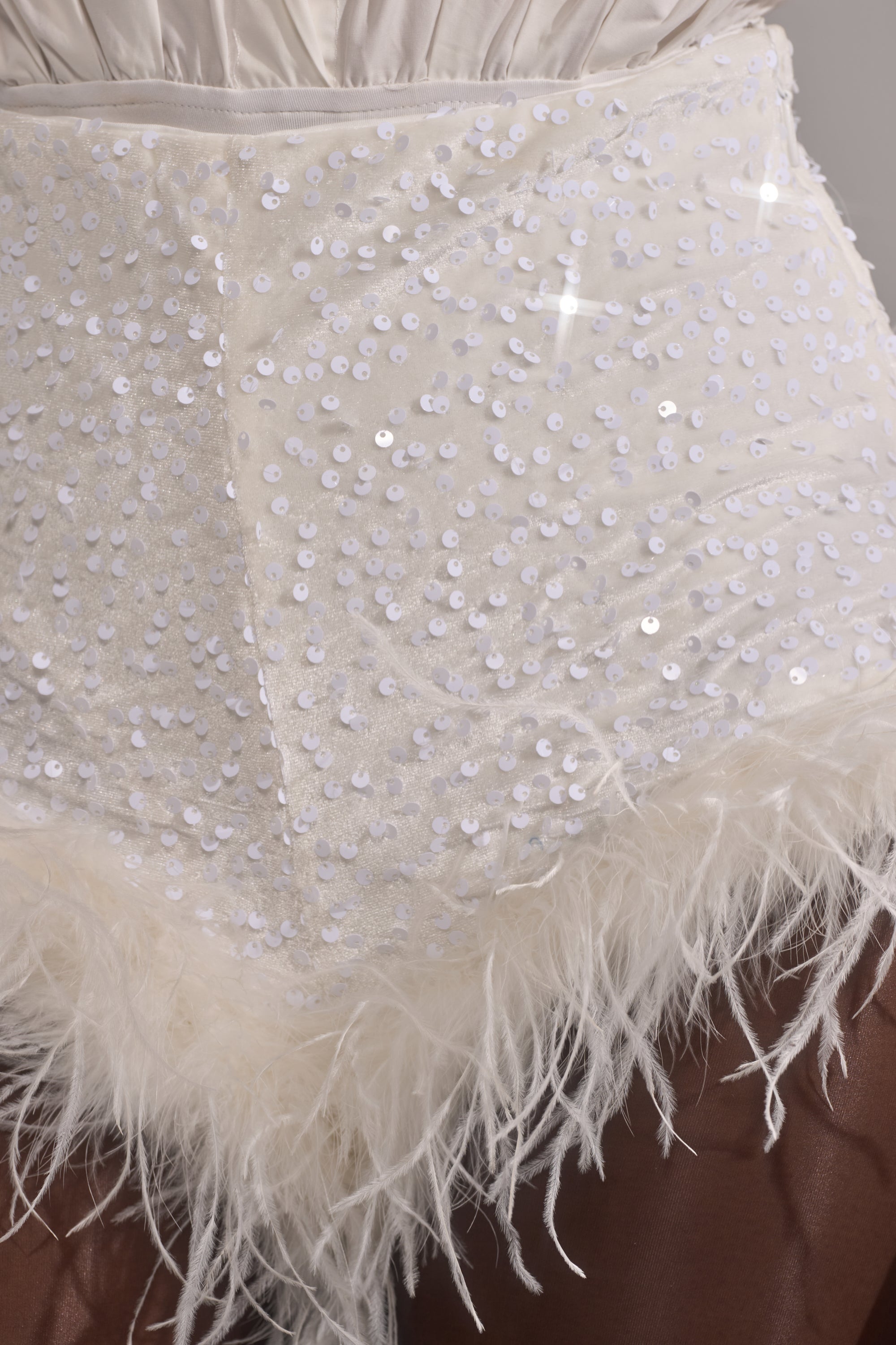 NEW YEAR FEATHER SHORTS