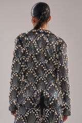TIMES SQUARE EMBELLISHED BLAZER