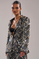 TIMES SQUARE EMBELLISHED BLAZER
