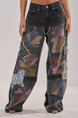BUTTERFLY EFFECT RELAXED DENIM