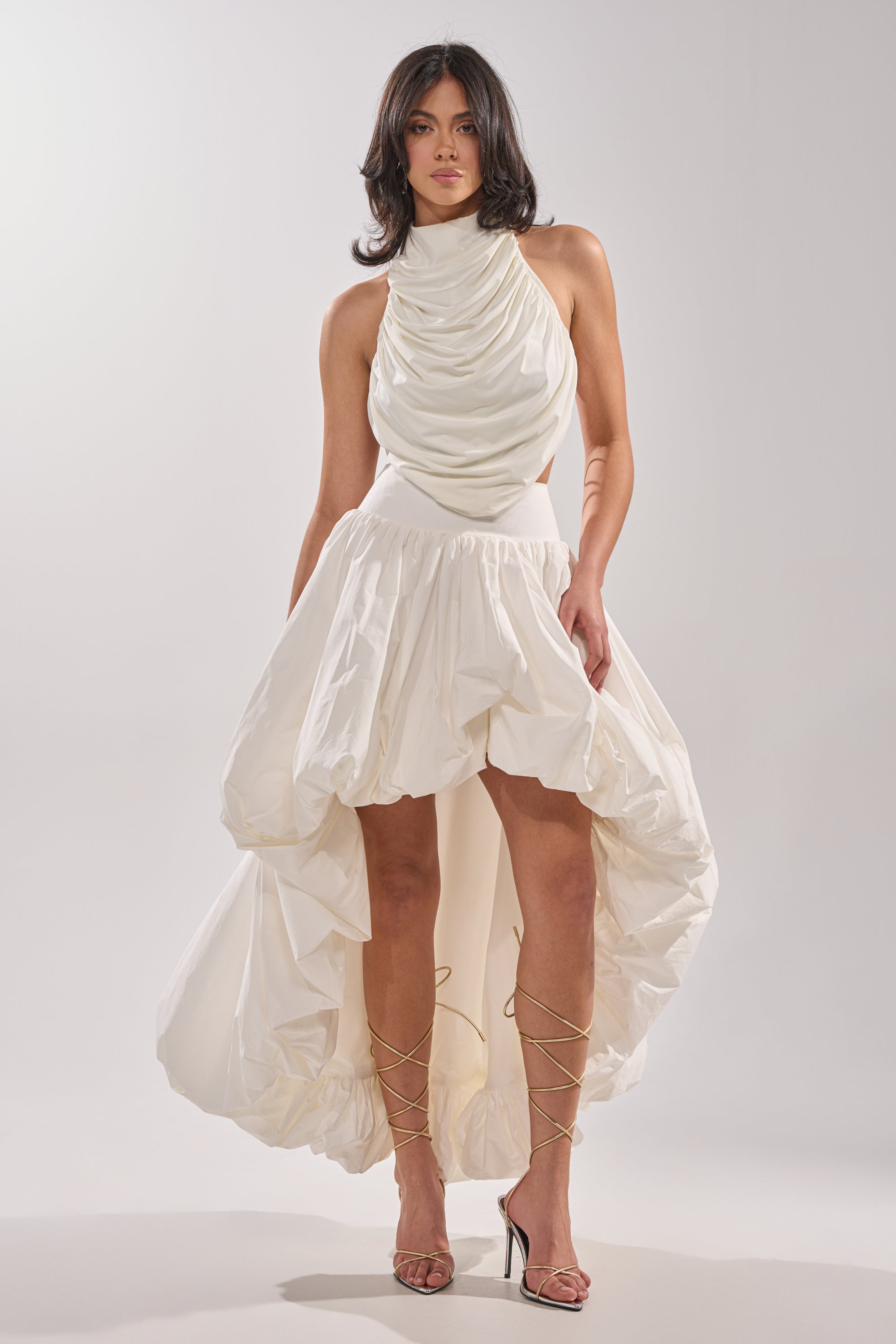 THE BIGGER THE BETTER HIGH LOW MAXI SKIRT