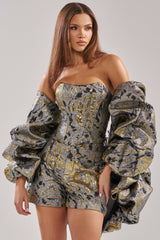 AMINA BROCADE SHRUG