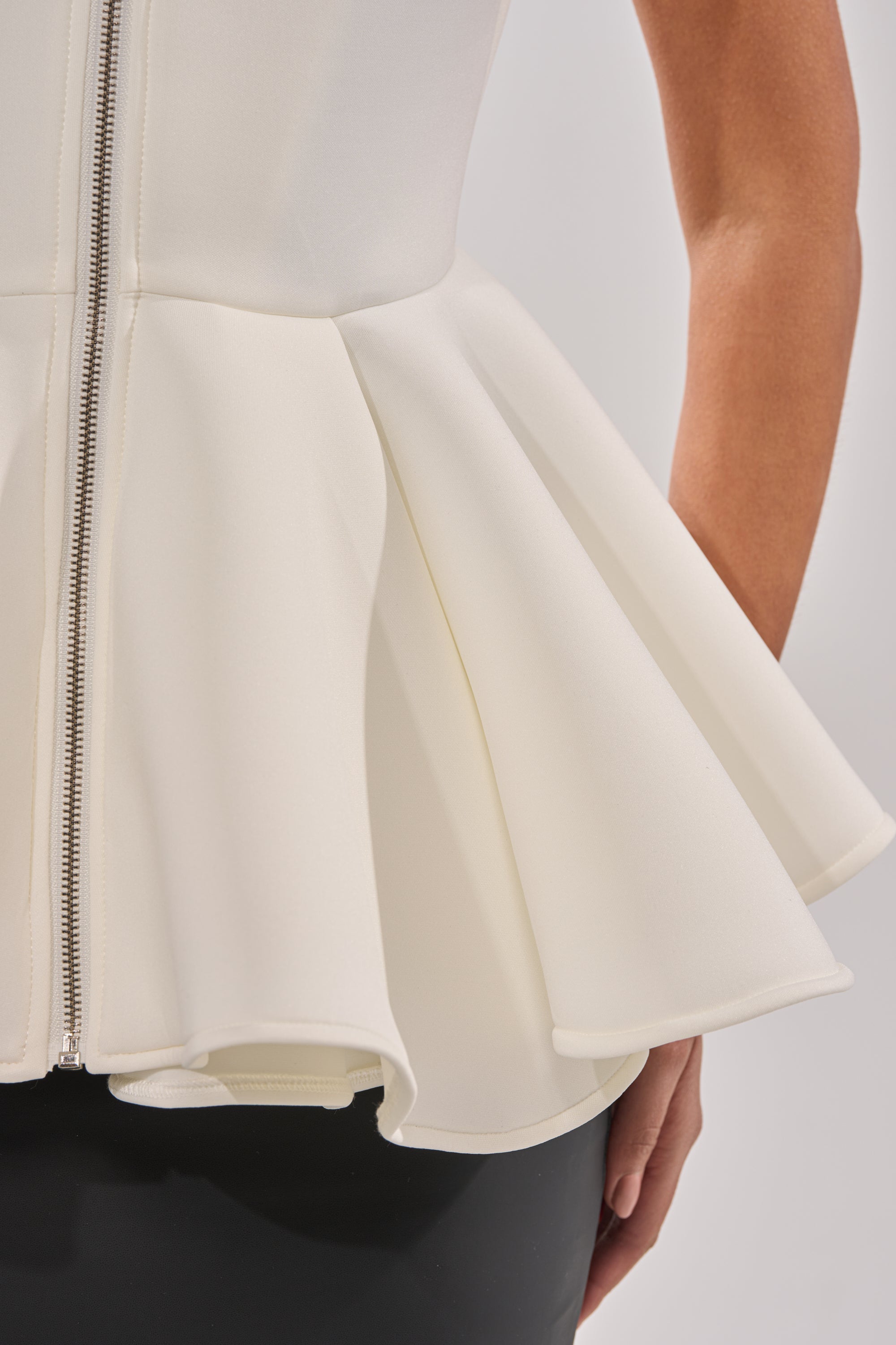 LOTTIE NEOPRENE PEPLUM VEST
