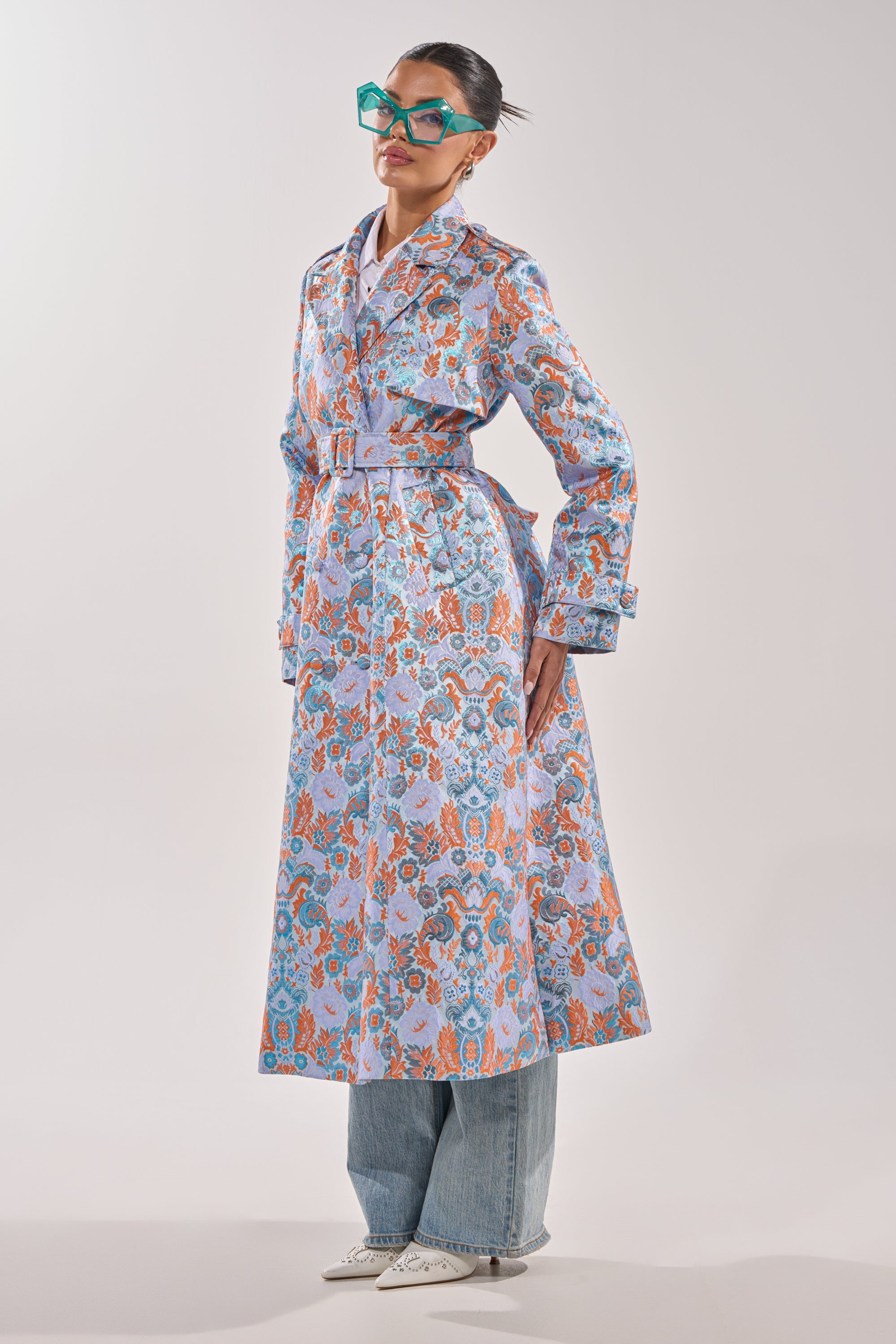 ST. GERMAIN BROCADE TRENCH