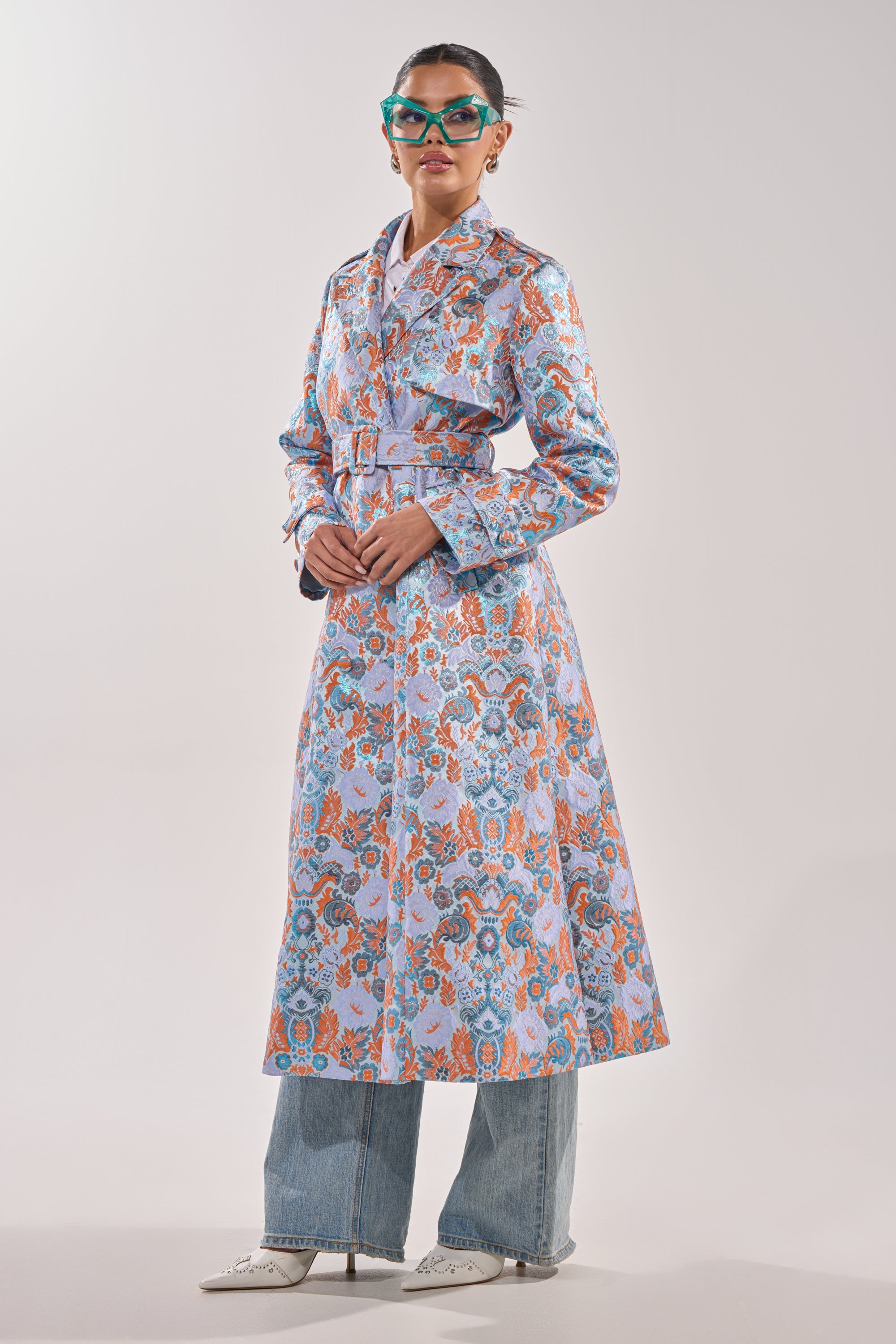 ST. GERMAIN BROCADE TRENCH