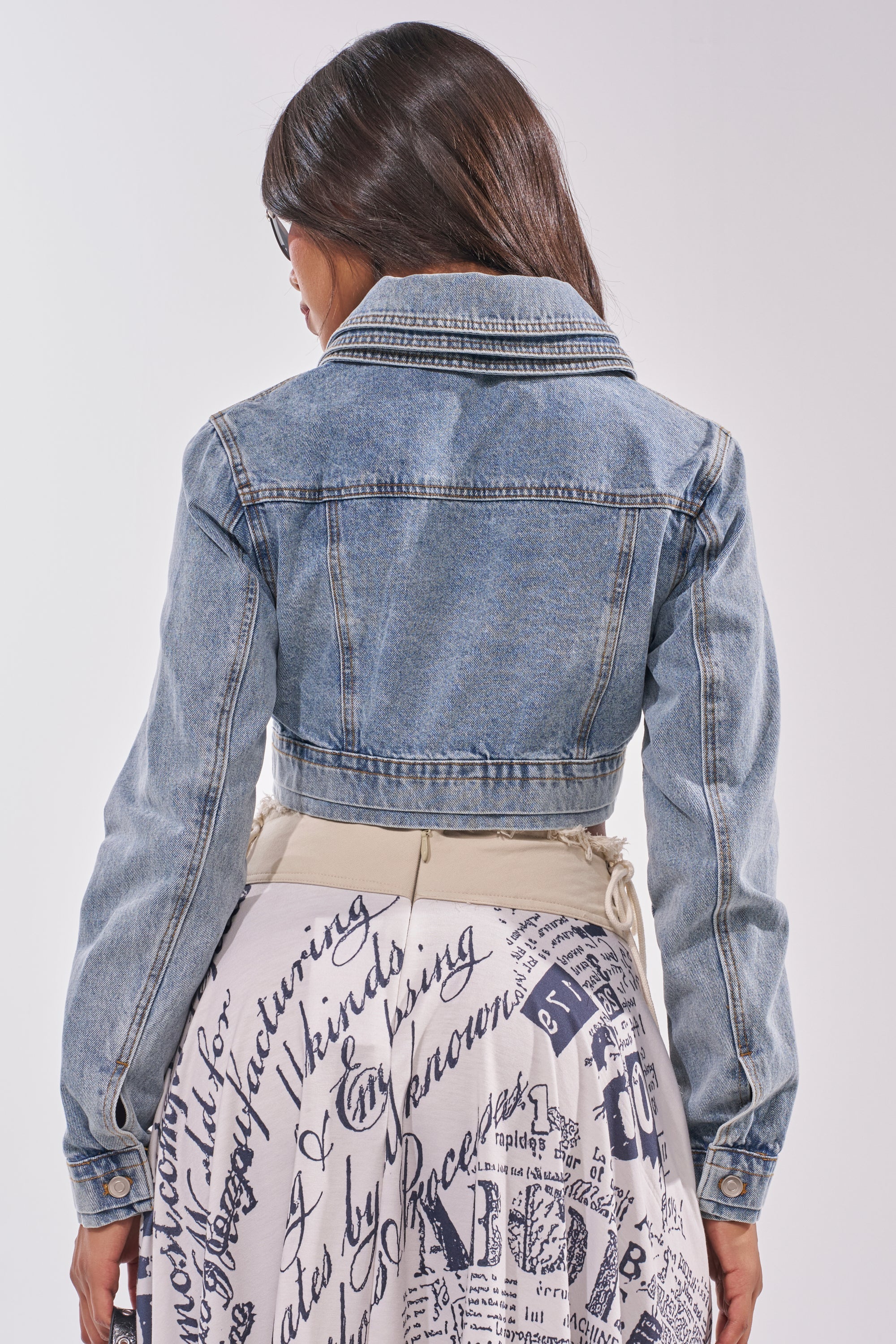 NO REPEATS LAYERED DENIM JACKET