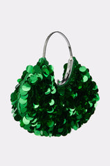 GREEN WITH ENVY SEQUIN PURSE