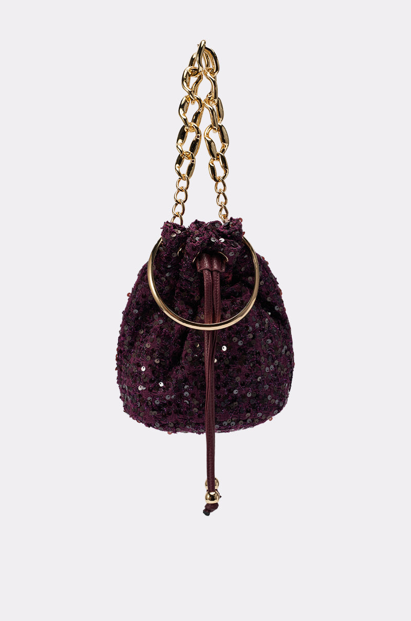 KARY TWEED BUCKET BAG