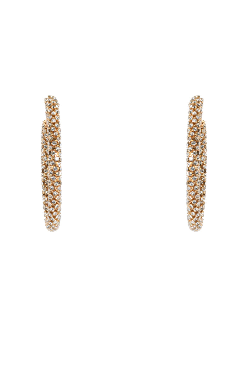 50MM BLING HOOP IN GOLD