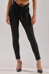 KELLY MESH LACE UP LEGGING