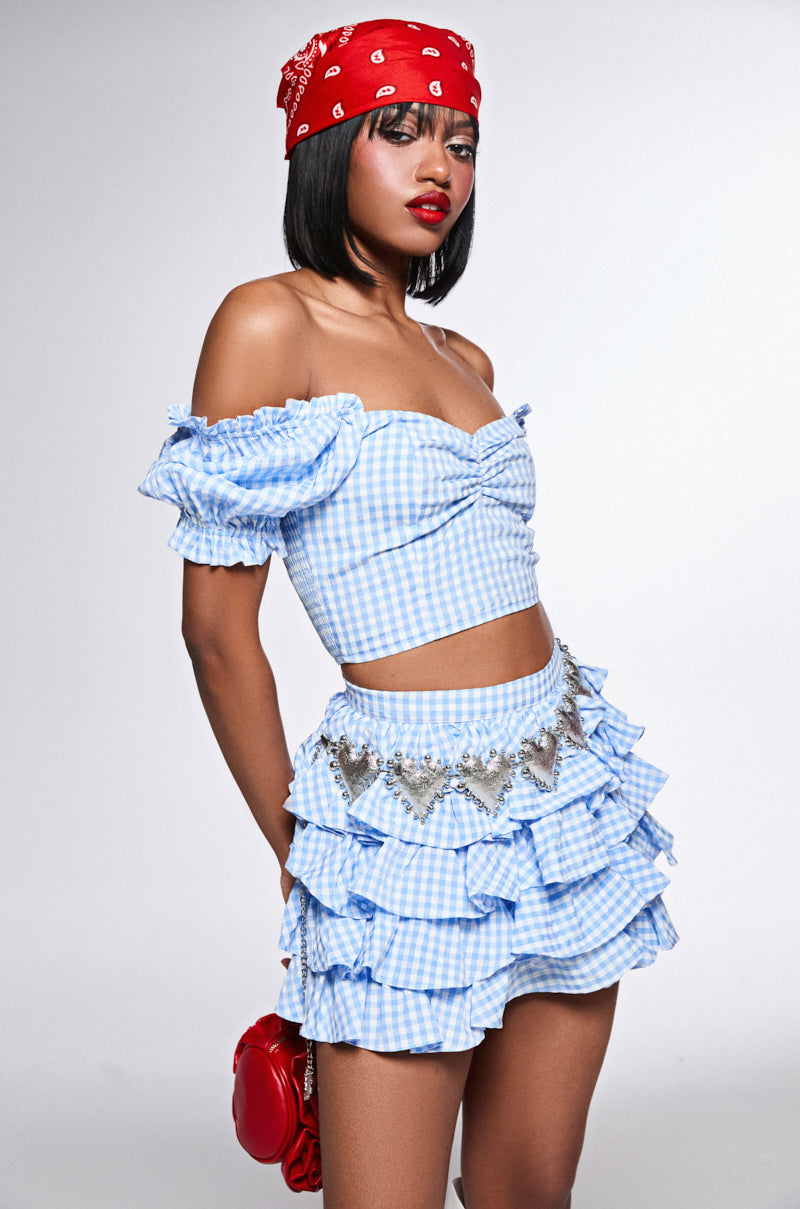 HOLD MY HEART METAL CHAIN BELT