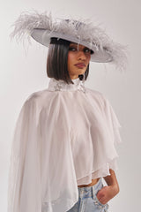 FEEL IT FEATHER BRIM HAT