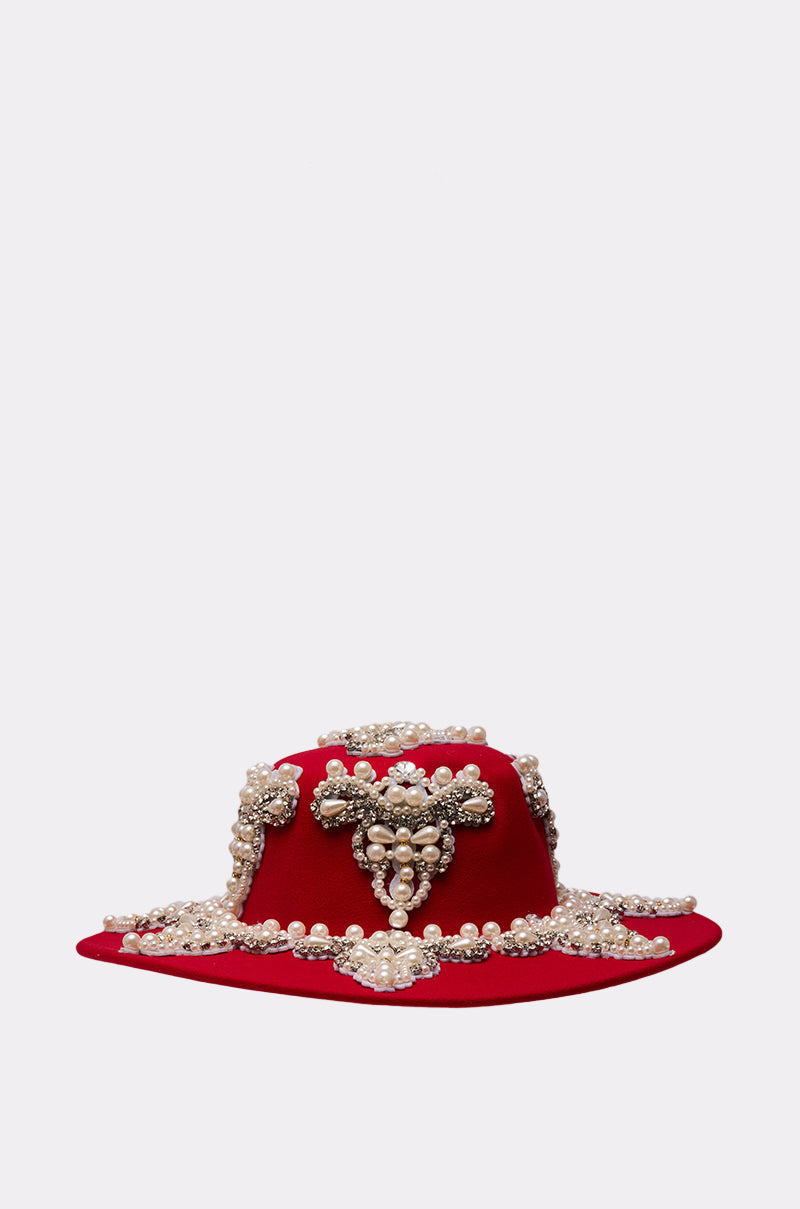 EDITORS PICK APPLIQUE BRIM HAT