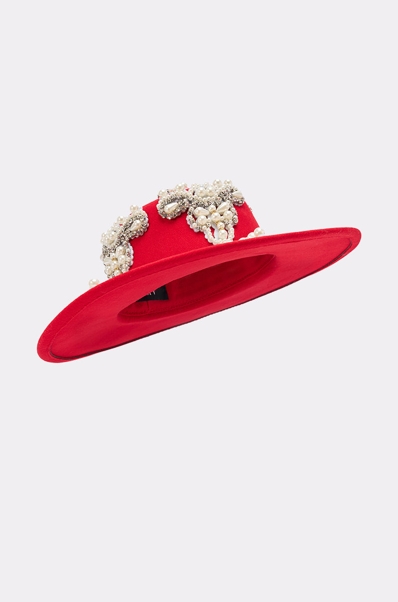 EDITORS PICK APPLIQUE BRIM HAT