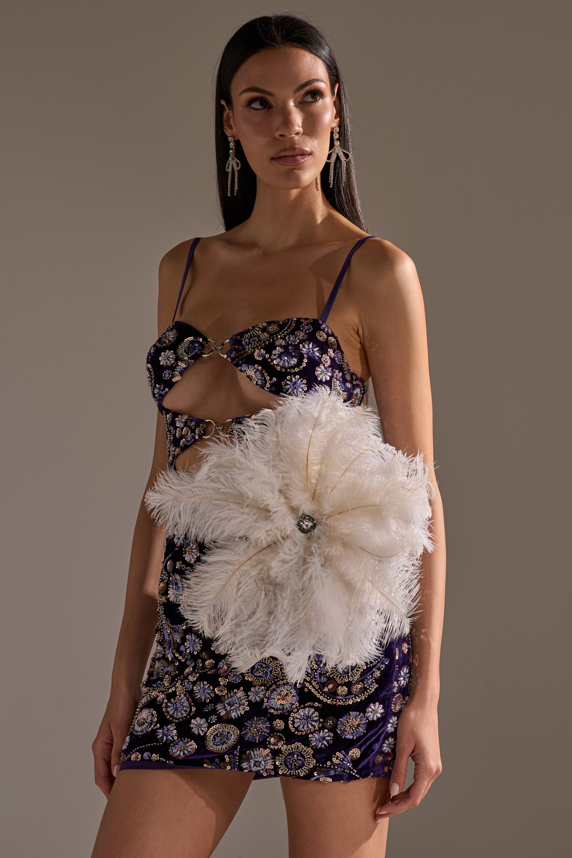 TREAT YOURSELF FEATHER BROOCH