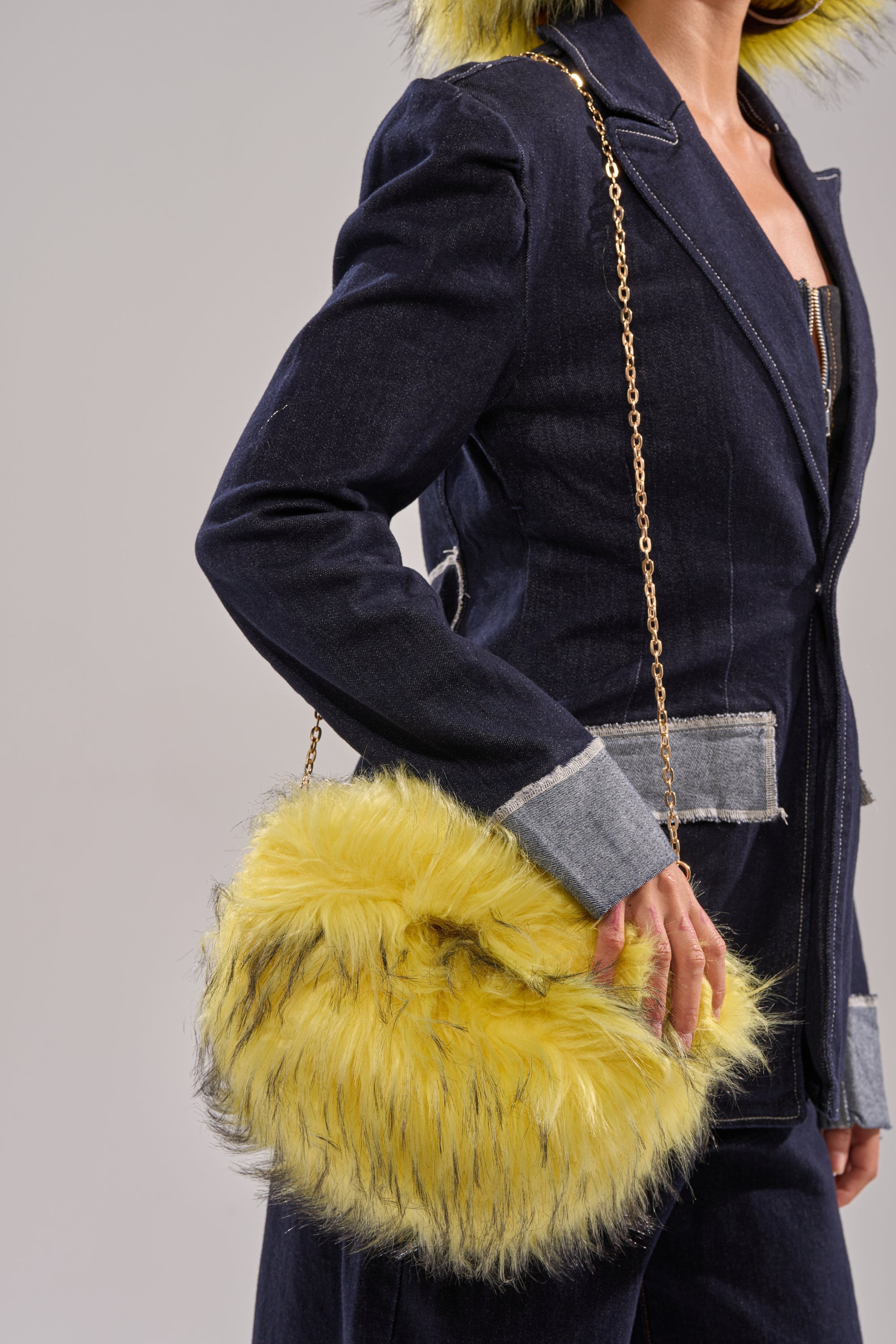 ELLIE FAUX FUR PURSE