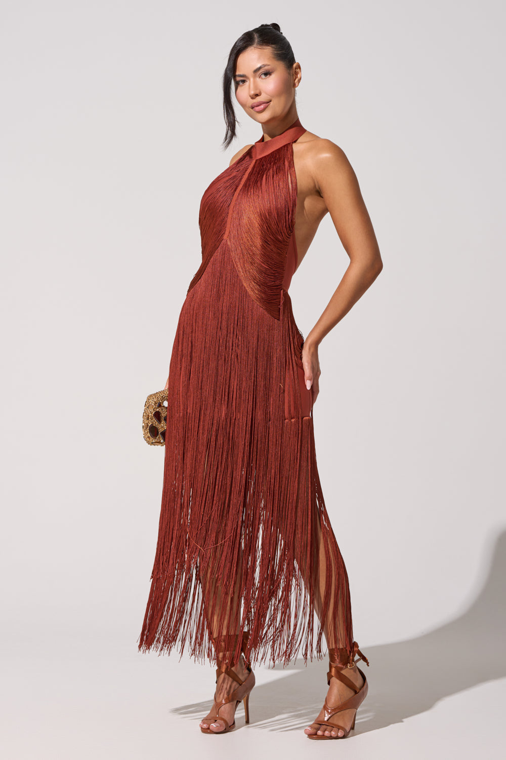 FORGET ME NOT FRINGE MAXI DRESS