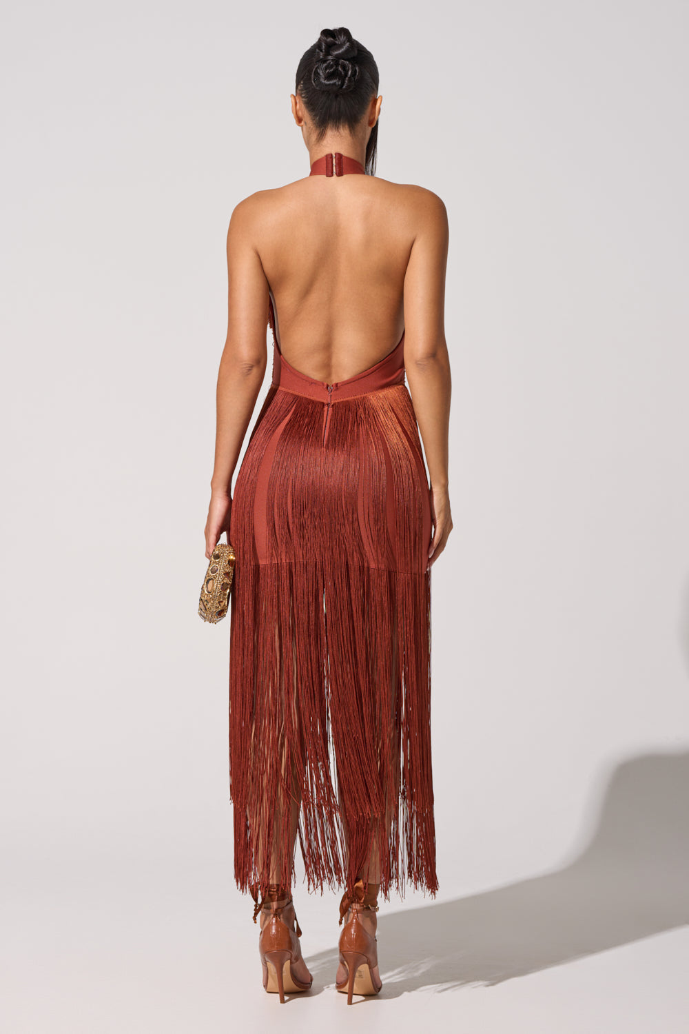 FORGET ME NOT FRINGE MAXI DRESS