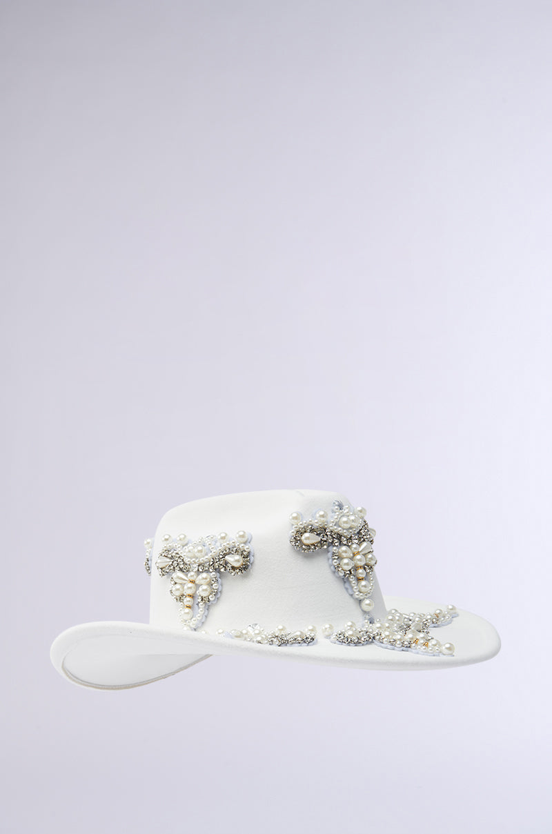 BOUJEE PEARL COWBOY HAT